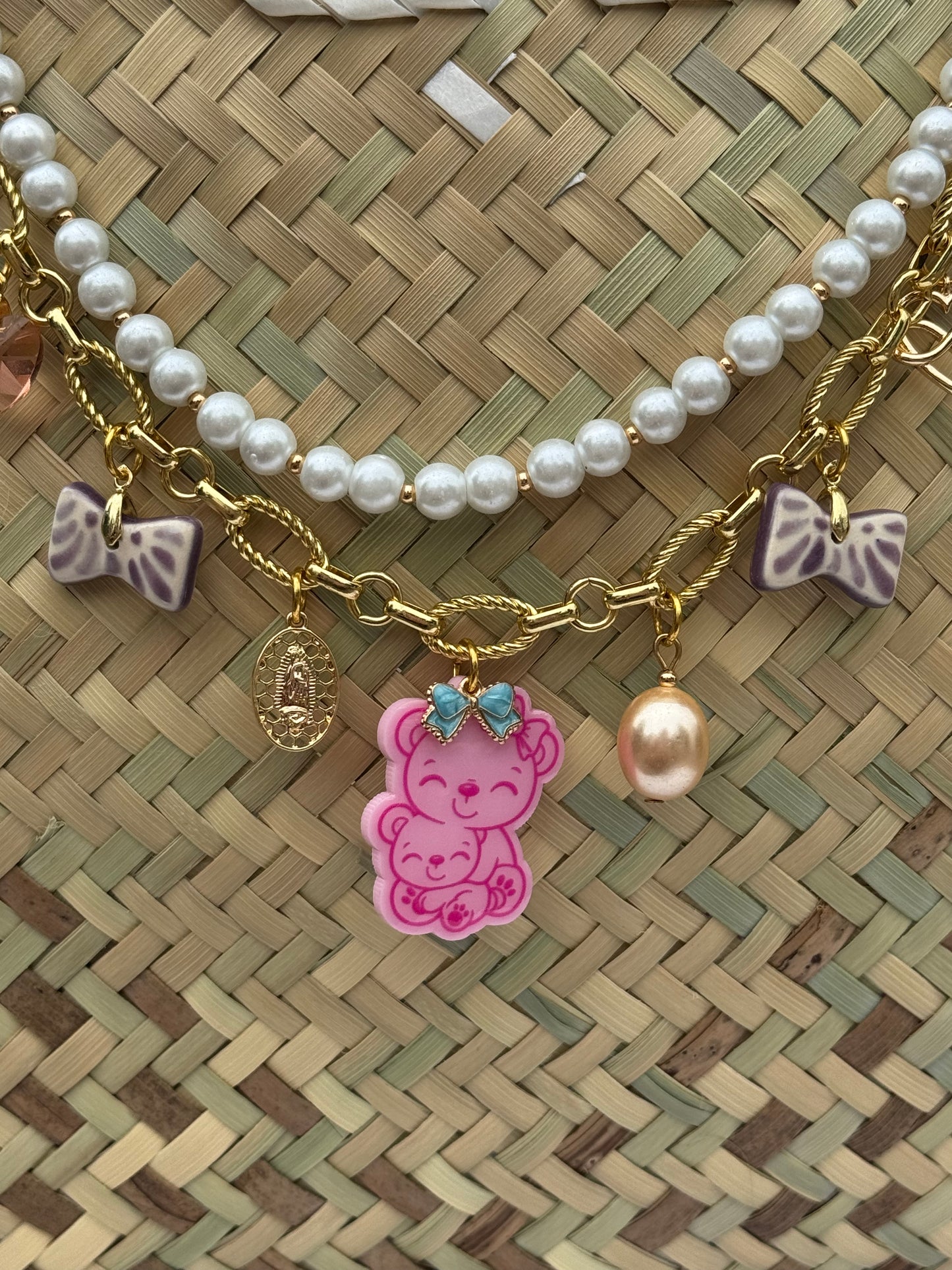 Mama Bear bag charm