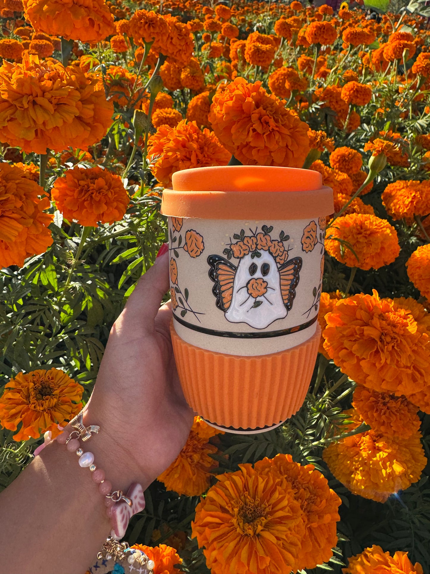 Cempasuchil Travel Mug