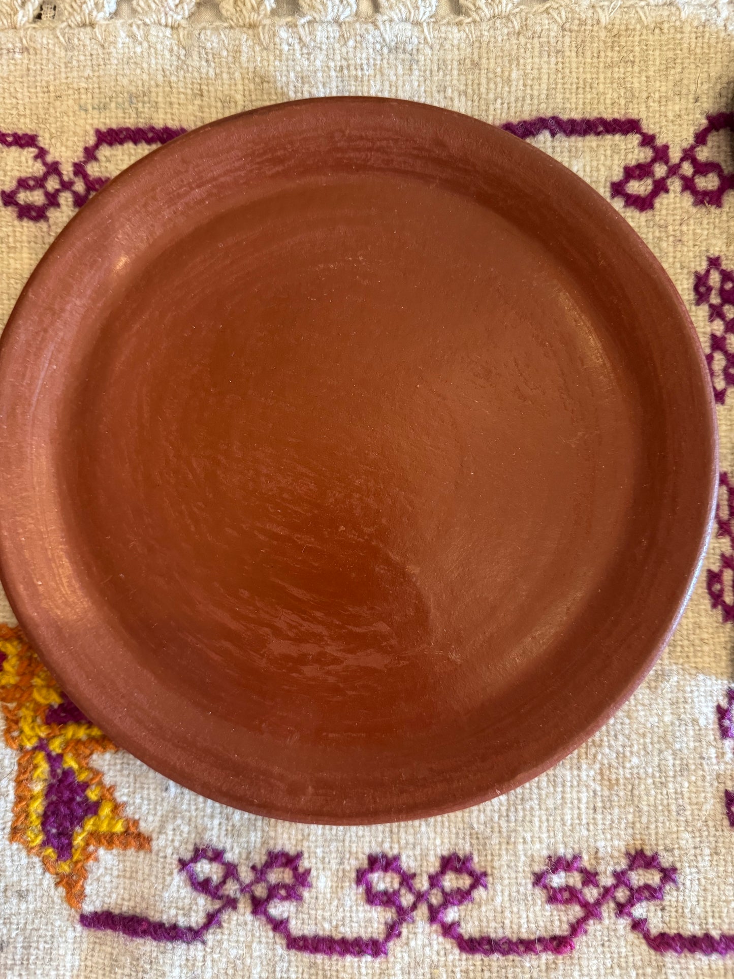 14cm Red plate plain