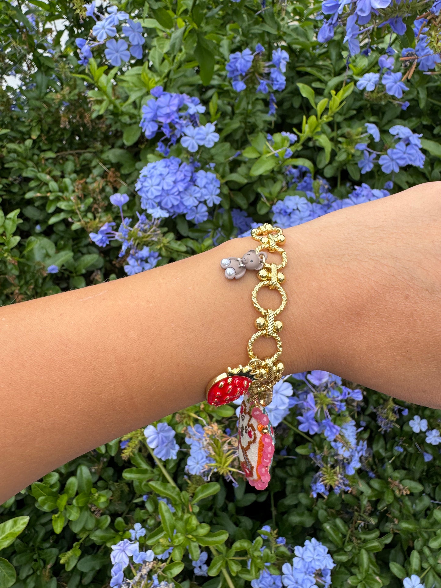 Embroidered bracelet