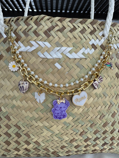 Mama Bear bag charm