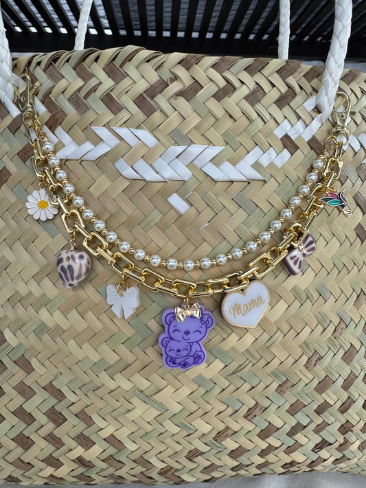 Mama Bear bag charm
