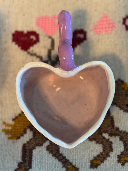 Lavender Bear Heart Mug