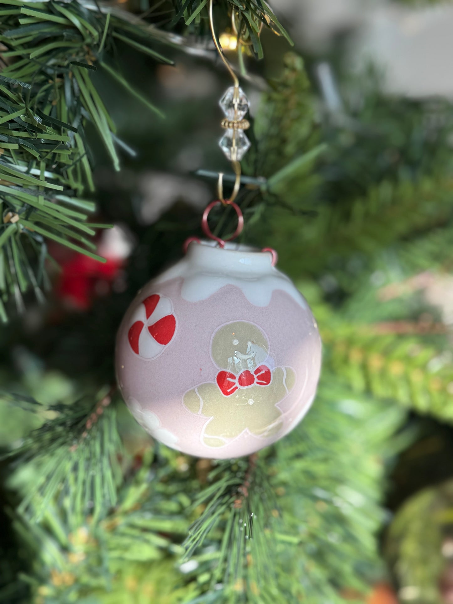 Gingerbread Pink Ornament