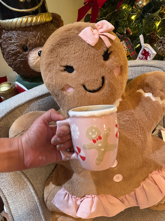 Gingerbread Mug Pink