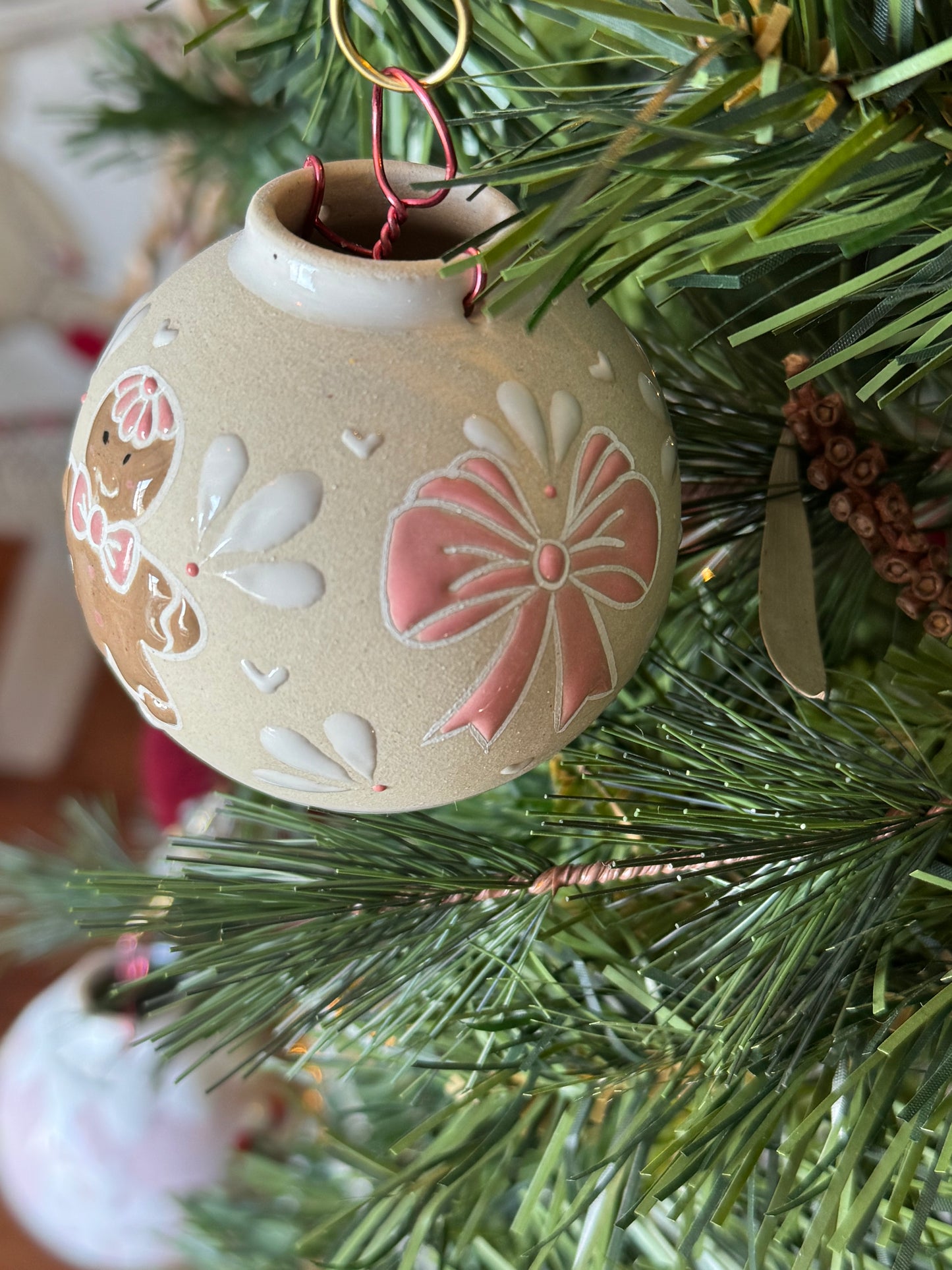 Gingerbread Coquette Ornament