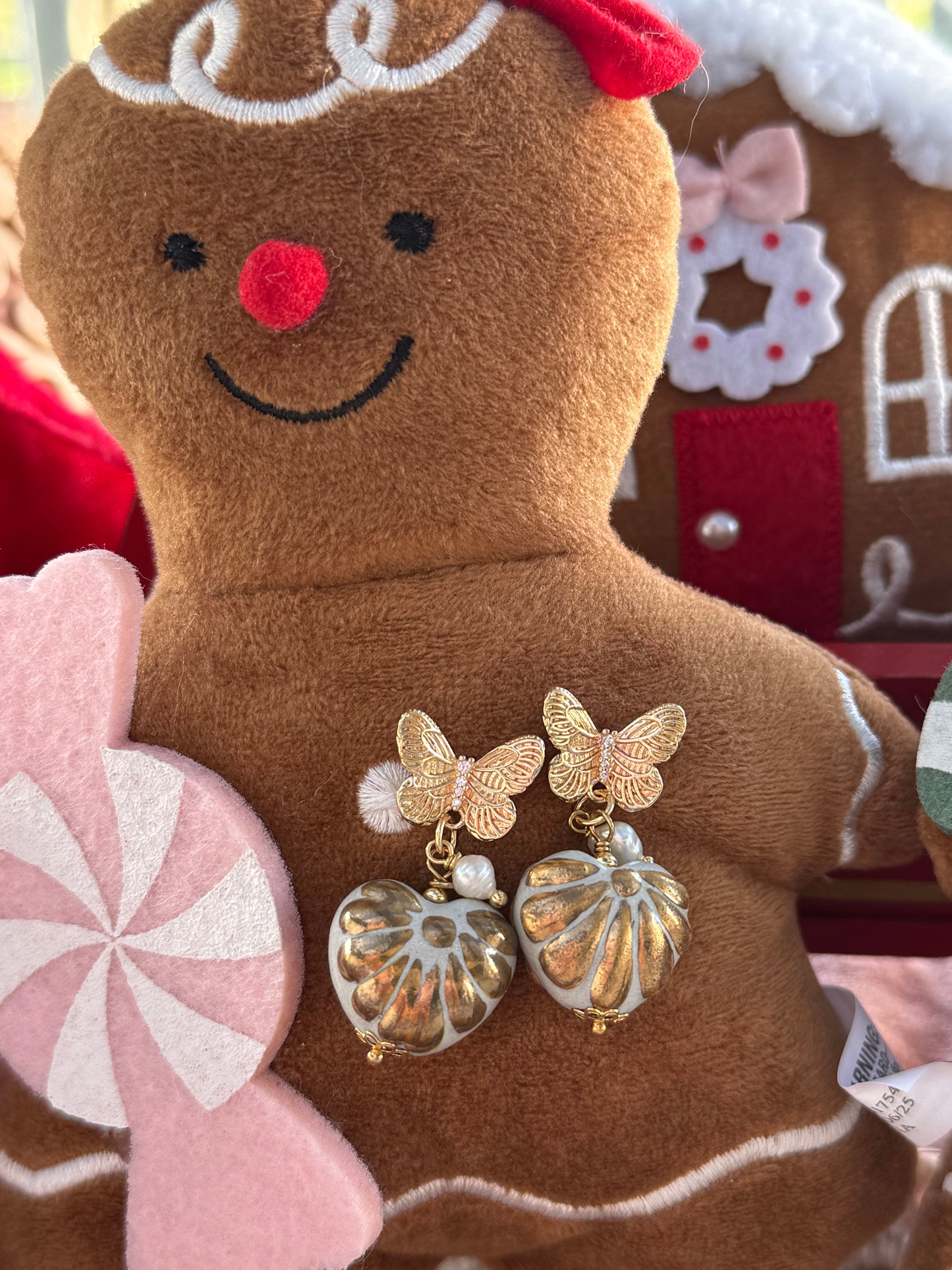 Mariposa dorada Earrings