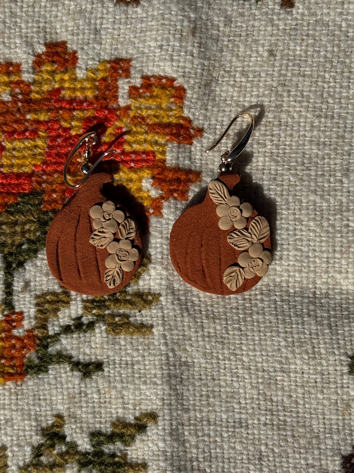 Casa Elena Pumpkin Earrings