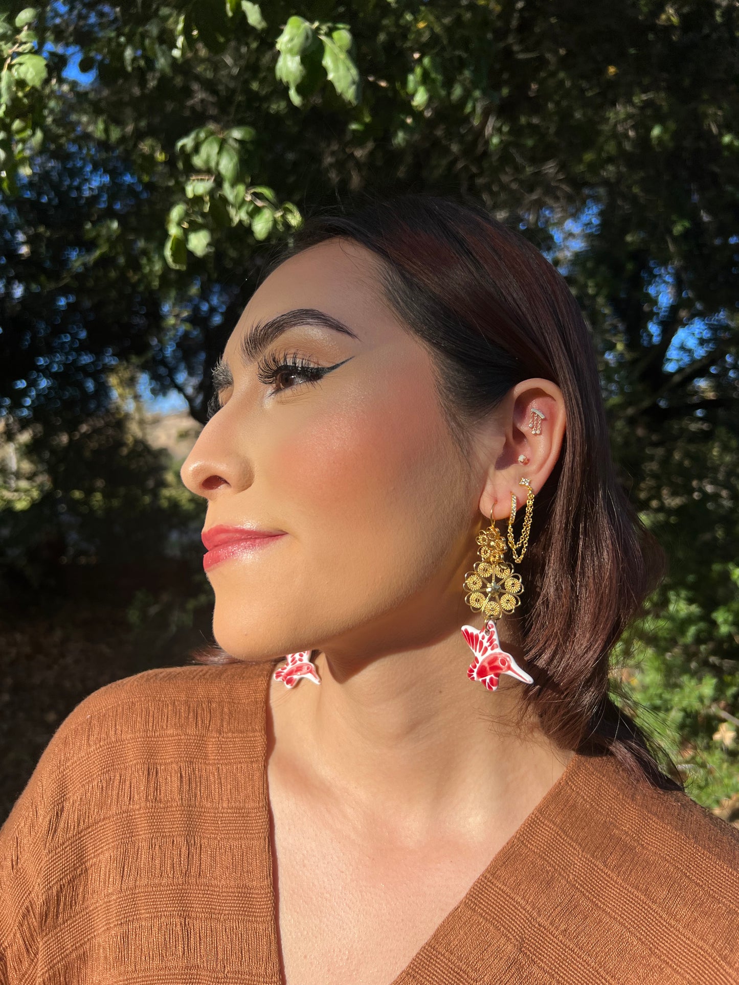 Talavera Colibrí Earrings