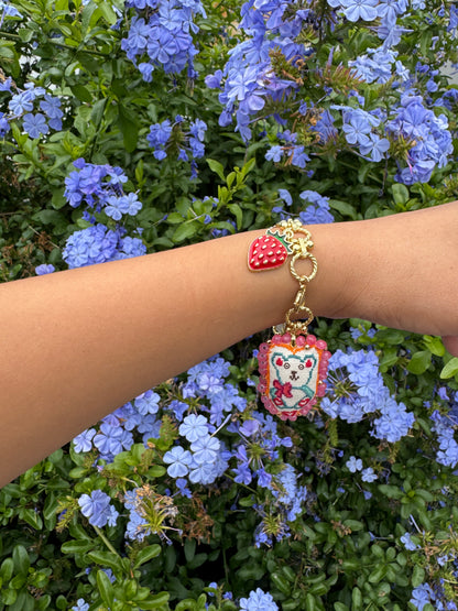 Embroidered bracelet