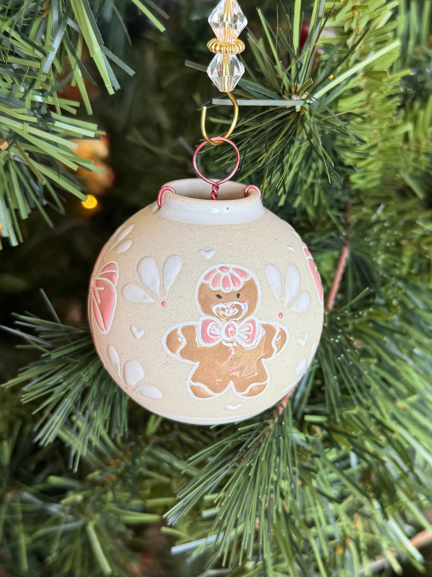 Gingerbread Coquette Ornament
