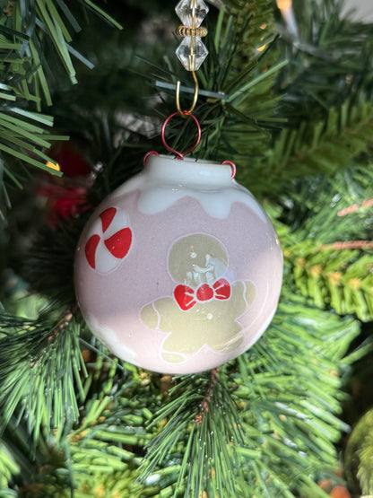 Gingerbread Pink Ornament