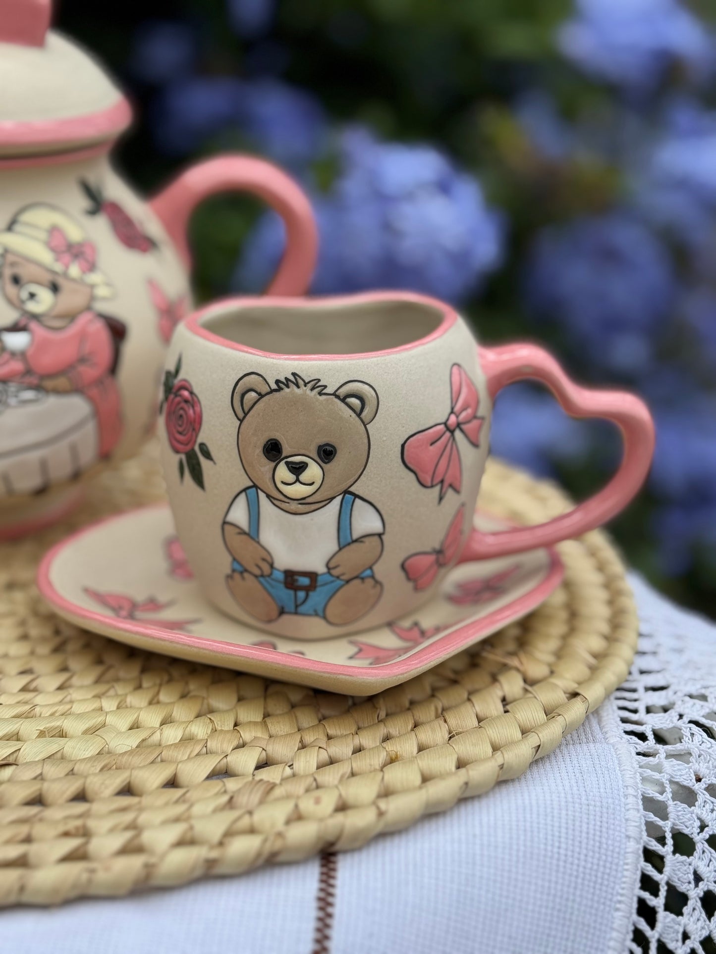 Beary Charming Mug Set (Blue)