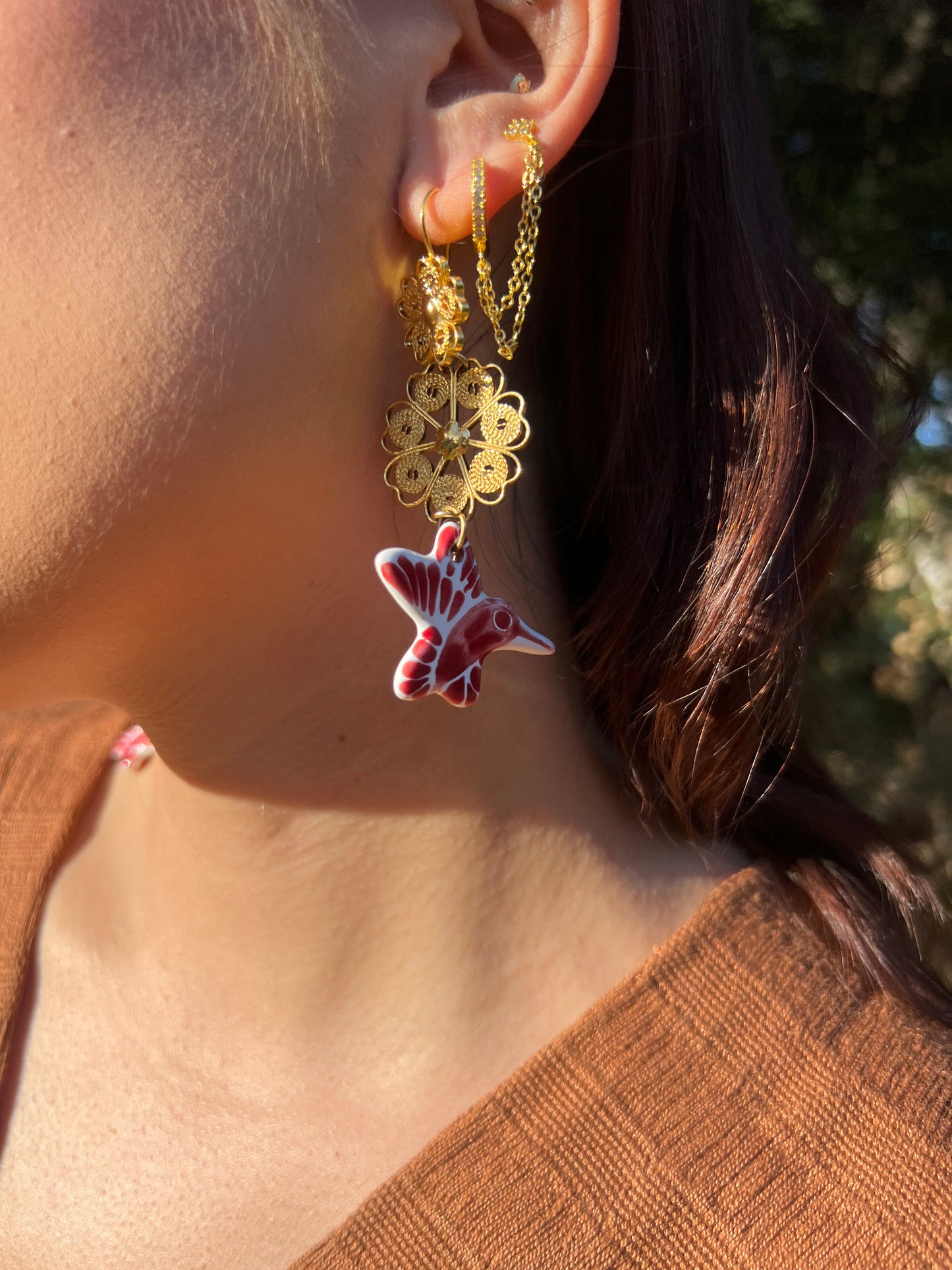 Talavera Colibrí Earrings