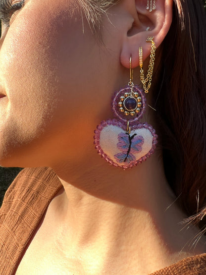 Lavender Mariposa Earrings